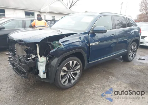 2020 Volkswagen Atlas Cross Sport 3.6L V6 Sel Premium R-Line from USA, damaged, VIN 1V2TE2CA4LC225411